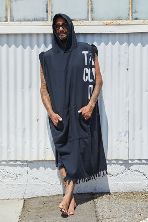 Surf Poncho - Black