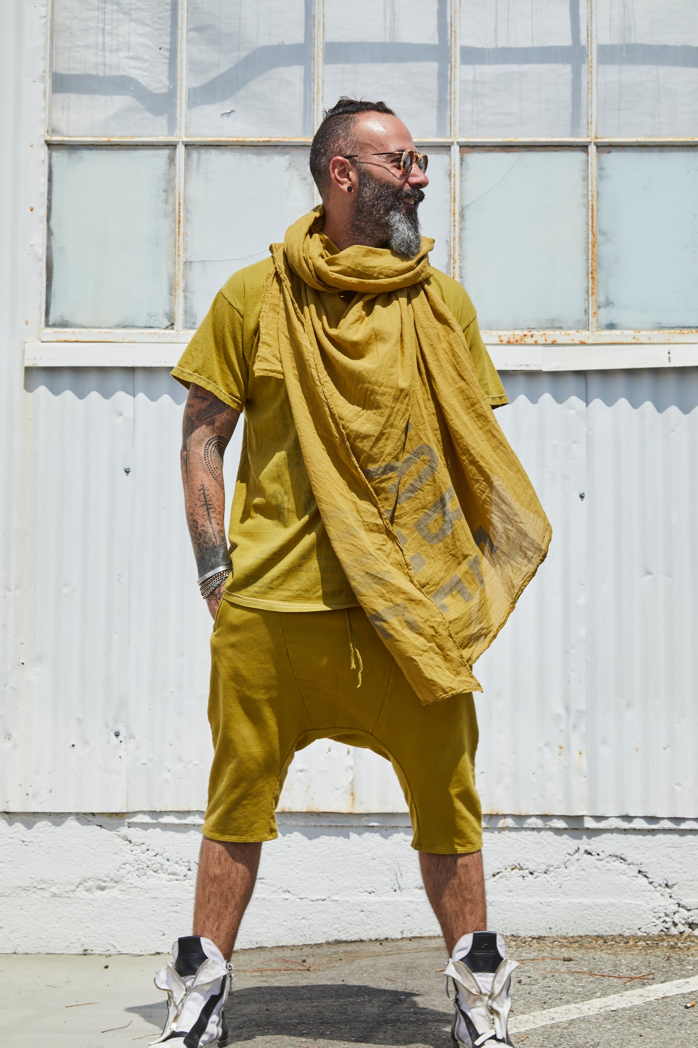 Scarf- woven- Mustard