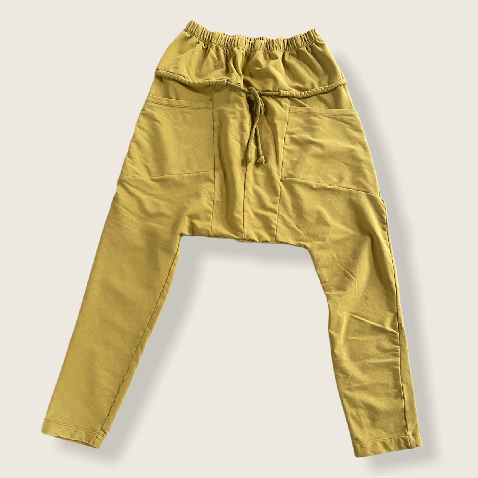 Drop Crotch Pants- Mustard
