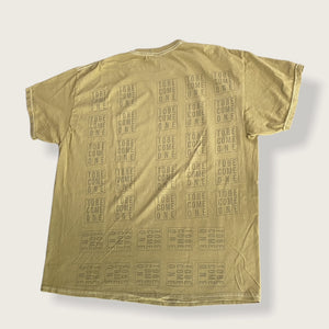 Short Sleeve Printed T-shirt- Mustard